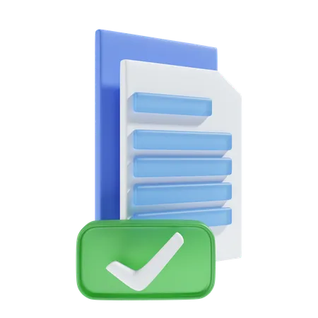 Secured file  3D Icon