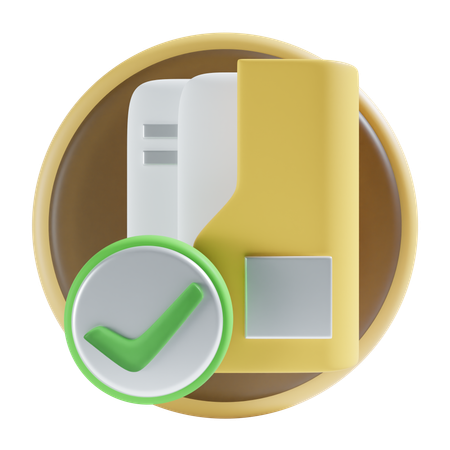 Secured folder  3D Icon