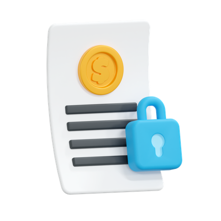 Secured Loan  3D Icon