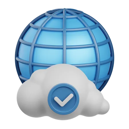 Secured network  3D Icon