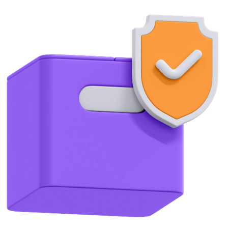 Secured Package  3D Icon