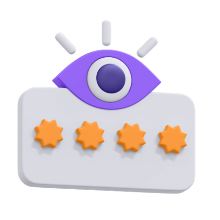 Secured Password  3D Icon