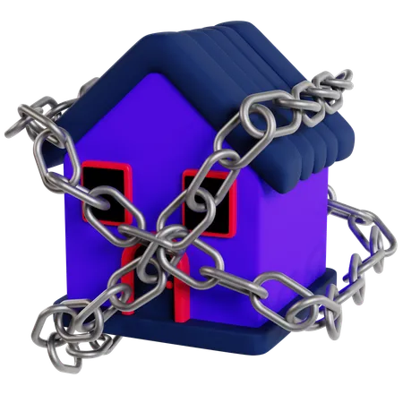 Securing Building Asset Value  3D Icon