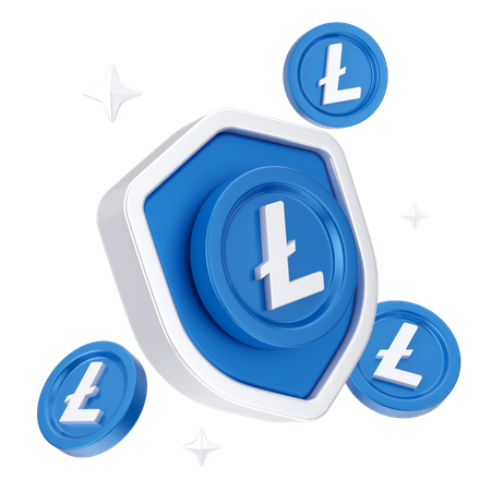 Linecoin sécurisé  3D Icon