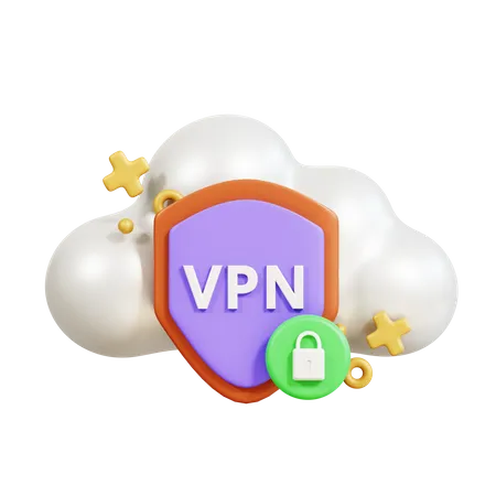 VPN sécurisé  3D Icon