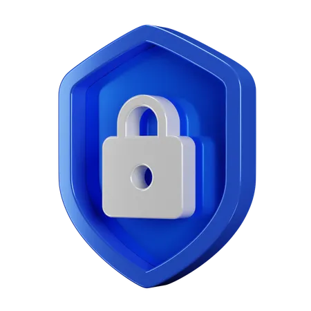 Serrure à badge de sécurité  3D Icon