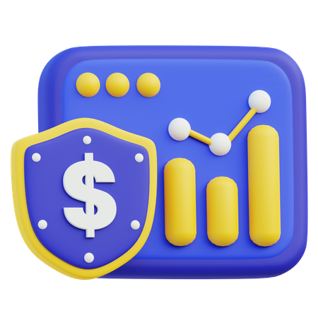 Sécurité boursière  3D Icon