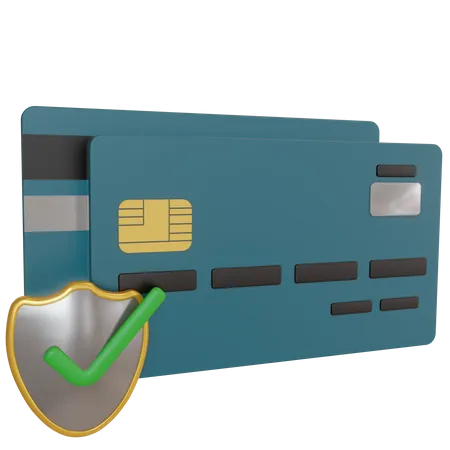Sécurité des cartes de crédit  3D Icon