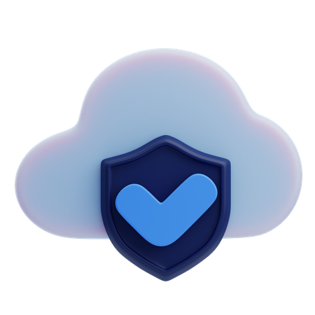 Sécurité du cloud  3D Icon