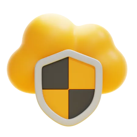 Sécurité du cloud  3D Icon