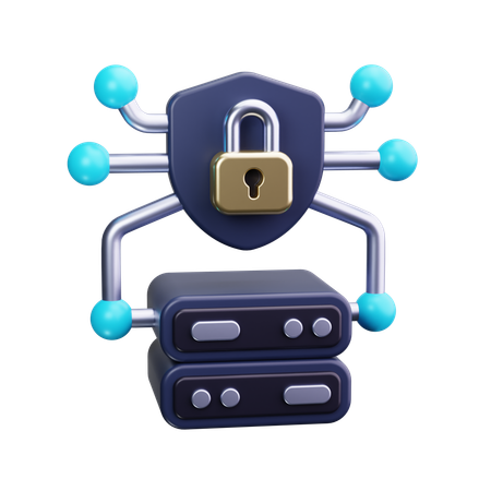 Sécurité de la base de données  3D Icon