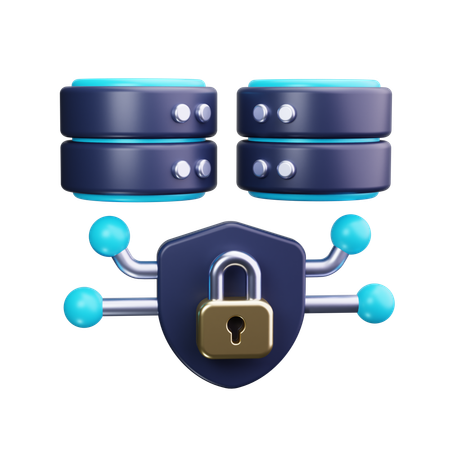 Sécurité de la base de données  3D Icon