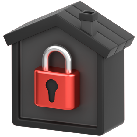 Sécurité de la maison  3D Icon