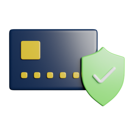 Sécurité des cartes de crédit  3D Icon