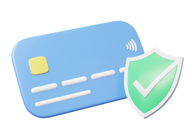 Sécurité des cartes de crédit  3D Icon