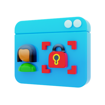 Sécurité des données d'entreprise  3D Icon