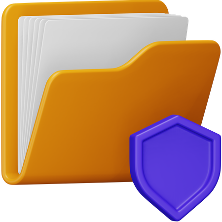 Sécurité des dossiers  3D Icon