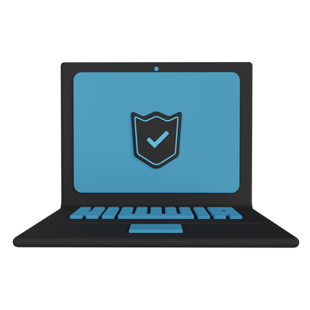 Sécurité des ordinateurs portables  3D Icon