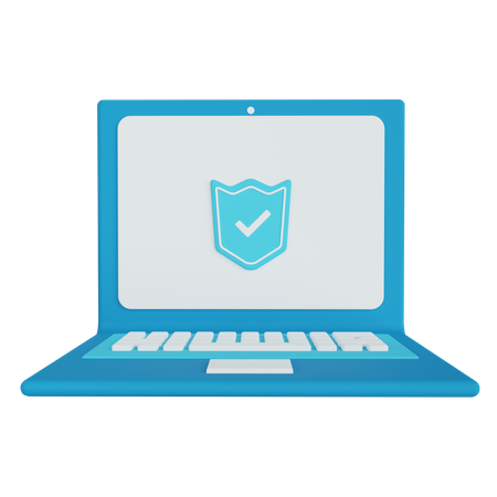 Sécurité des ordinateurs portables  3D Icon
