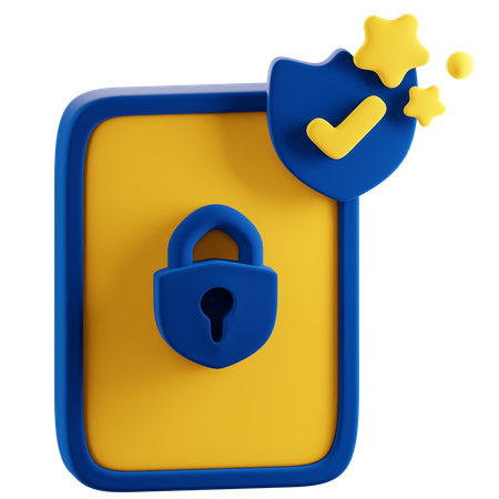 Sécurité des smartphones  3D Icon