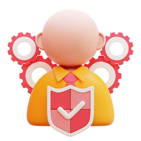 Sécurité des utilisateurs  3D Icon