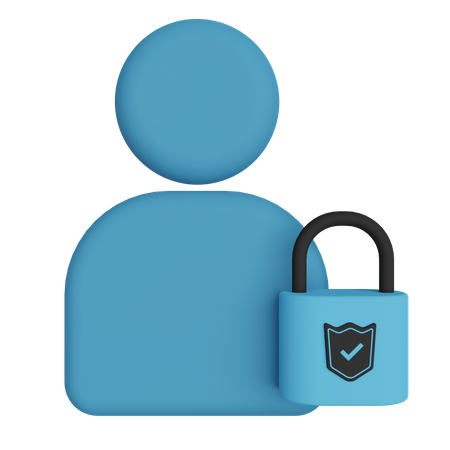 Sécurité des utilisateurs  3D Icon