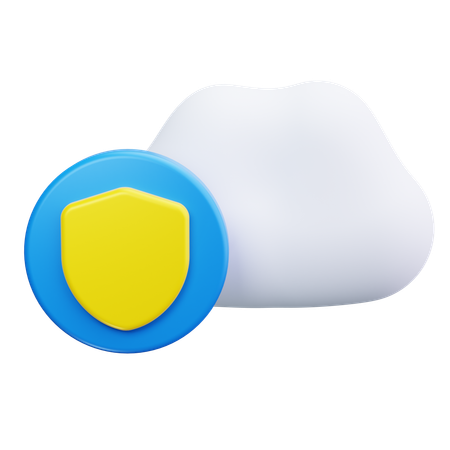 Sécurité du cloud  3D Icon