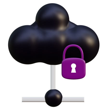 Sécurité du cloud  3D Icon