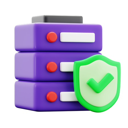 Sécurité du serveur  3D Icon
