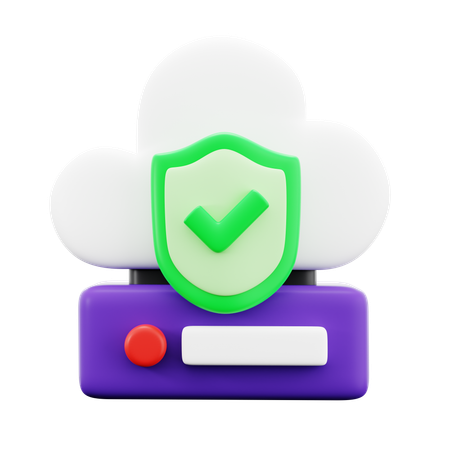 Sécurité du serveur  3D Icon