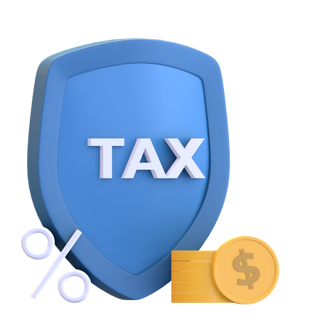 Sécurité fiscale  3D Icon