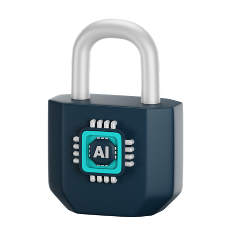 Sécurité IA  3D Icon