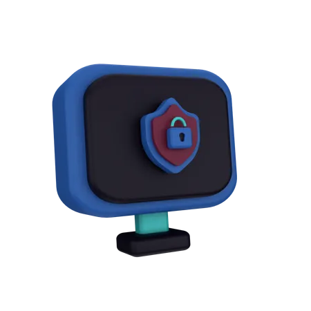 Sécurité informatique  3D Icon