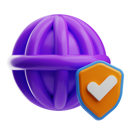 Sécurité Internet  3D Icon
