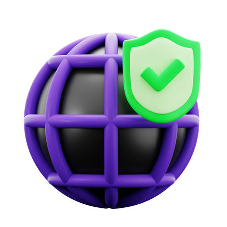 Sécurité Internet  3D Icon