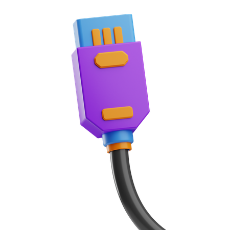 Sécurité Internet USB  3D Icon