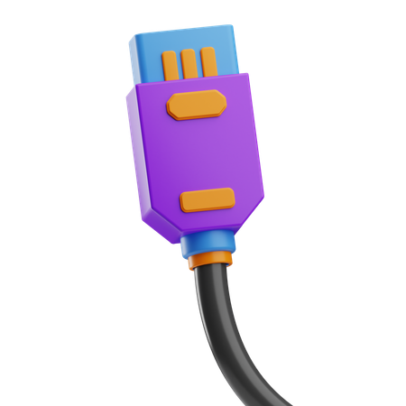 Sécurité Internet USB  3D Icon