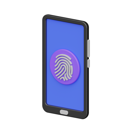 Sécurité mobile  3D Icon