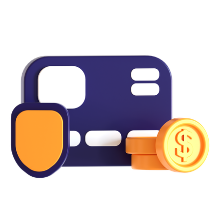 Paiement de sécurité  3D Icon