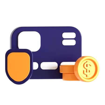 Paiement de sécurité  3D Icon