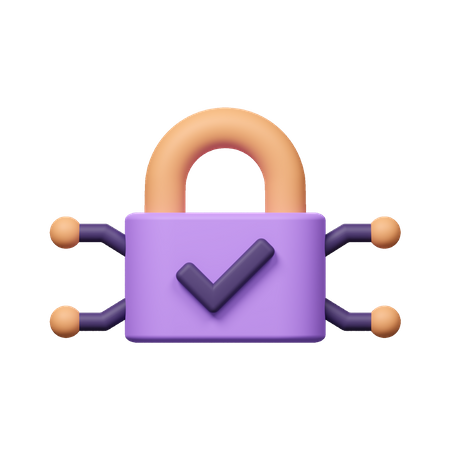 Sécurité Internet  3D Icon