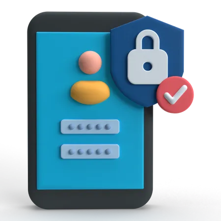 Sécurité des utilisateurs  3D Icon