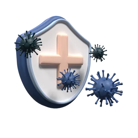 Sécurité antivirus  3D Icon