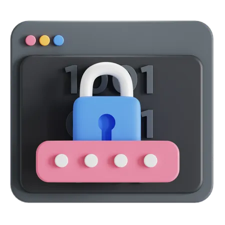 Build Security Programming 3D Icon