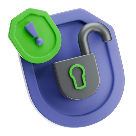 Security Alert  3D Icon