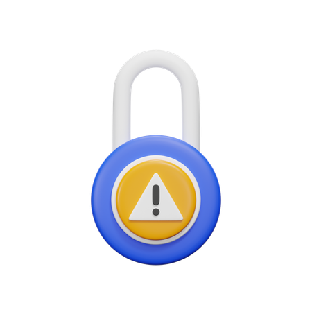 Security Alert  3D Icon