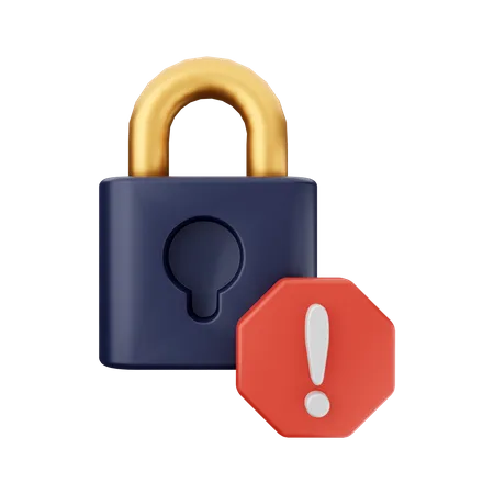 Security Alert  3D Icon