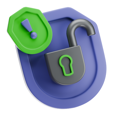 Security Alert  3D Icon