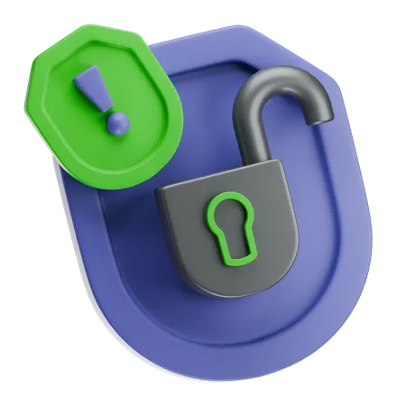 Security Alert  3D Icon