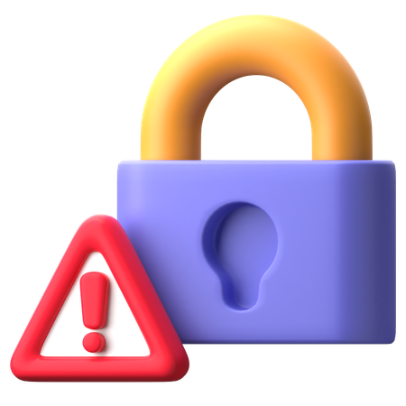 Security Alert  3D Icon